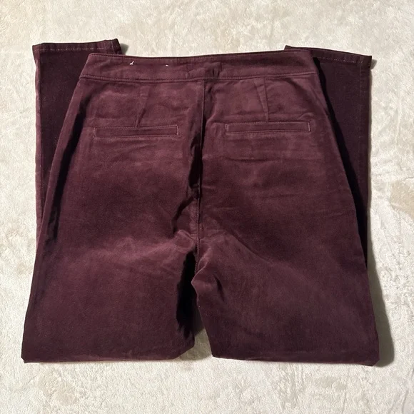 LOFT Burgundy Corduroy Sailor Pants - Picture 2 of 3